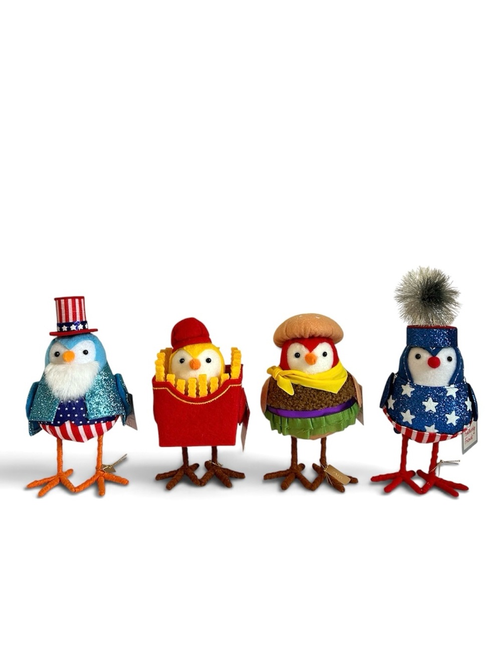 Target 2026 Featherly Friends Summer Birds July 4th Patriotic Set of 4